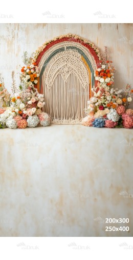 Tło fotograficzne Boho 3306